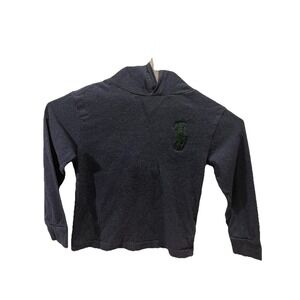 Polo Ralph Lauren Boys 4/4T Jersey Hooded T-shirt Blue Lightweight Preppy Pony